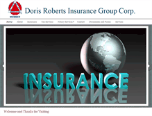 Tablet Screenshot of dorisrobertsinsurance.com